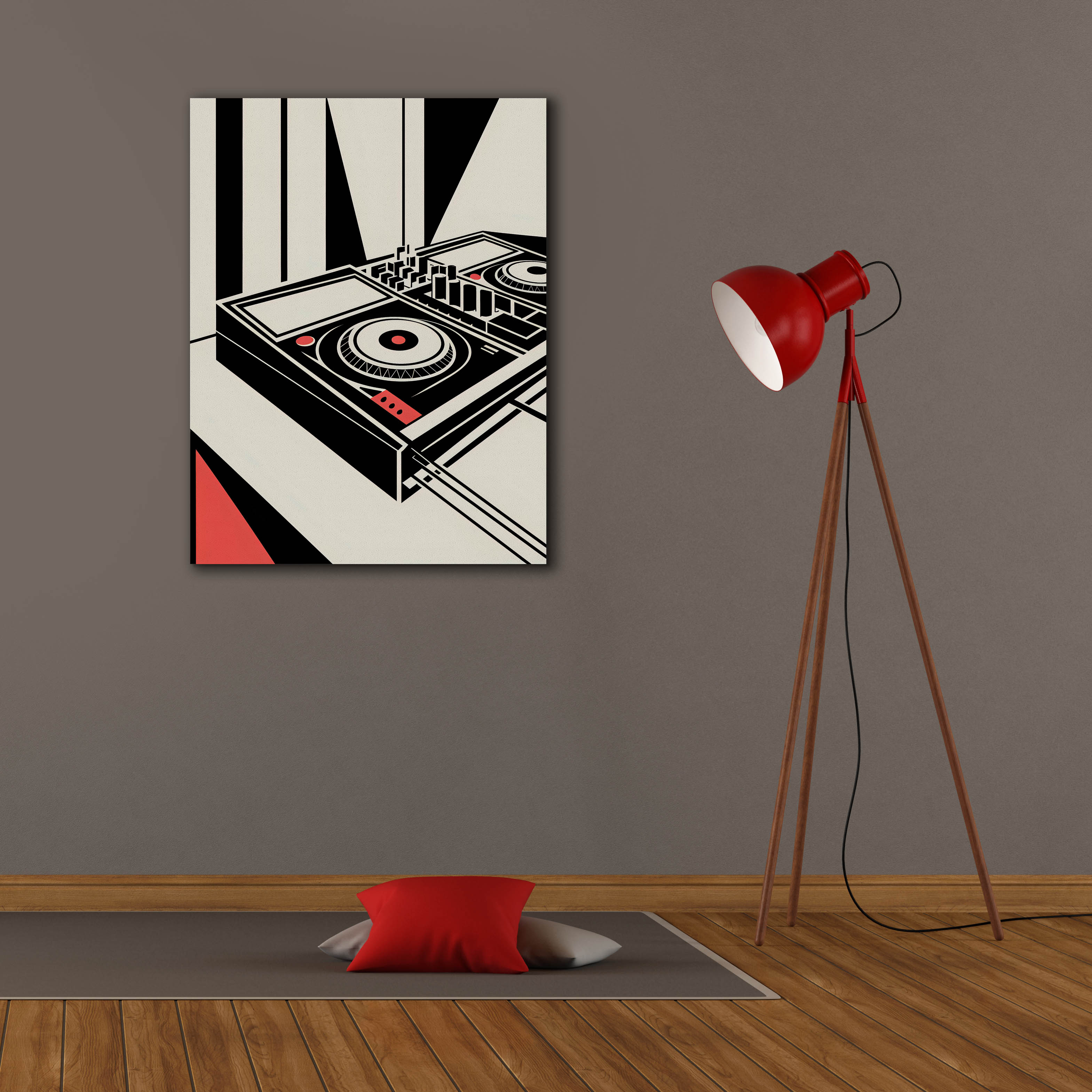 Epic Graffiti 'Bauhaus Dj Mixer' by Andreas Magnusson Canvas Wall