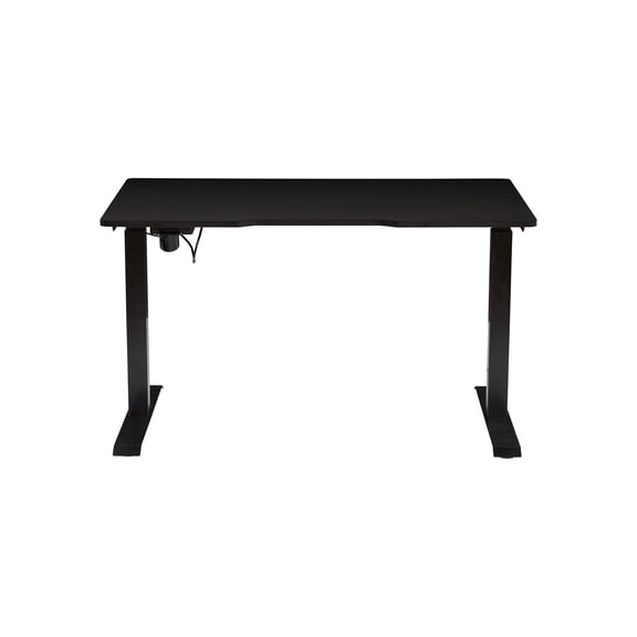 Unique Furniture Electric Height Adjustable Standing Desk in Black Eco Wood
