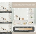 thumbnail image 4 of SUGIFT Makeup Vanity with Mirror Modern Bedroom Makeup Table Set Vanity Desk (White), 4 of 8