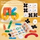 thumbnail image 3 of Juguete de Tablero de Rompecabeza de niños xo, color Brillante Seguro Aprendizaje de Temprano de Madera Portátil Xo Board Juego de Mesa Cerebro educativo Desarrollo para preescolar, 3 of 7