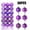 01-30mm-Purple, variant on Dezsed Christmas Decorations Hanging Ornaments 36PCS Christmas Xmas Tree Ball Bauble Hanging Home Party Ornament Decor 4CM Home Decor Light Blue
