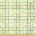 thumbnail image 2 of Ambesonne Golden Fabric by the Yard Upholstery, Spiral Pattern Oval Rings, 3 Yards, Pale Coffee White, 2 of 5
