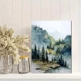 thumbnail image 2 of UXIEQU Misty Mountain Forest Landscape Canvas Wall Art Print 15.75x11.81 Inches, 2 of 8