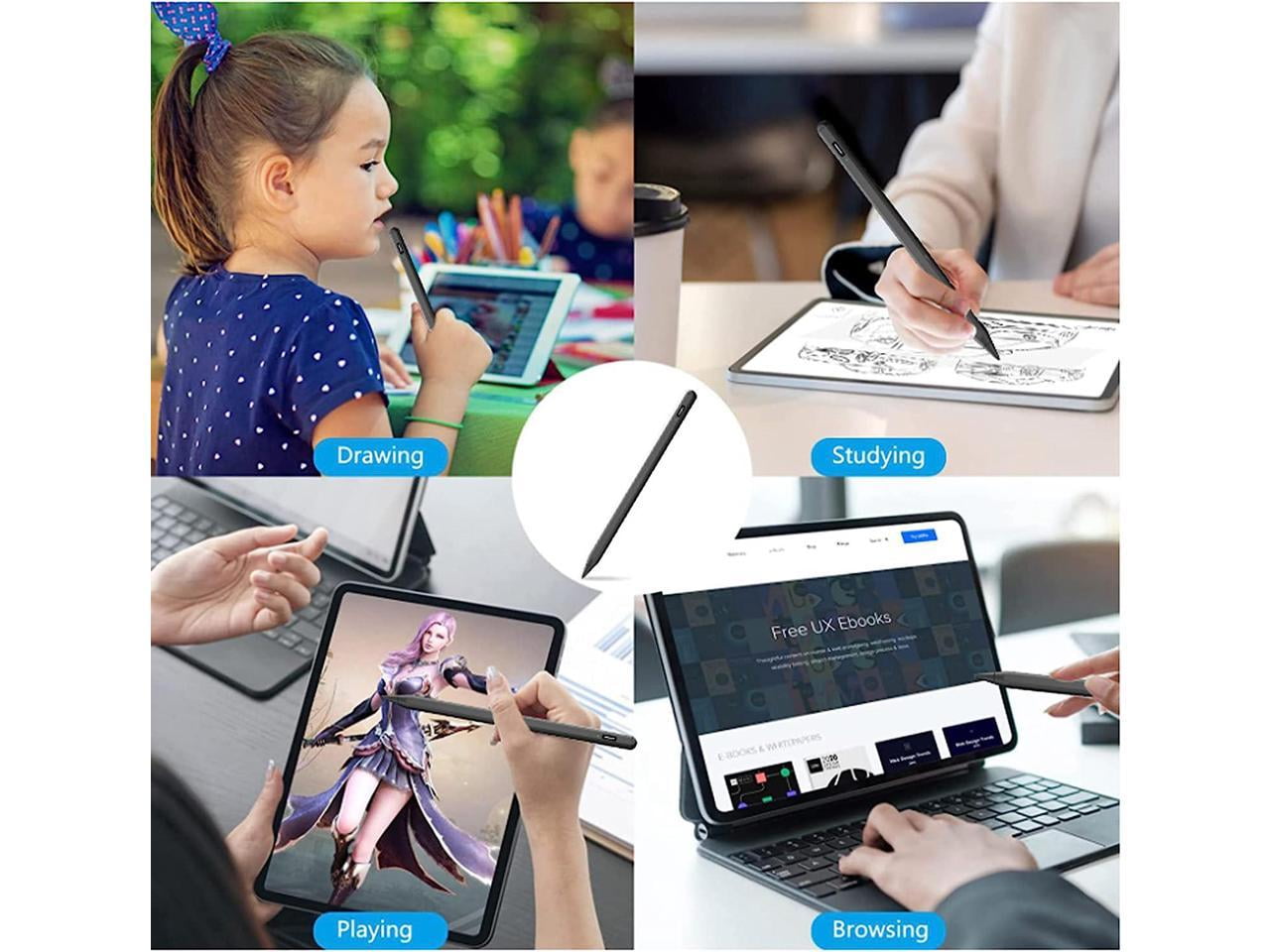 Stylus Pen for iPad 9th&10th Gen, ipad pencil with Palm Rejection,Apple Pencil for (2018-2023) iPad Pro 11/12.9, iPad 8th/7th Gen, iPad Air 5th/4th Gen, iPad Mini 6th/5th -for Painting Sketching