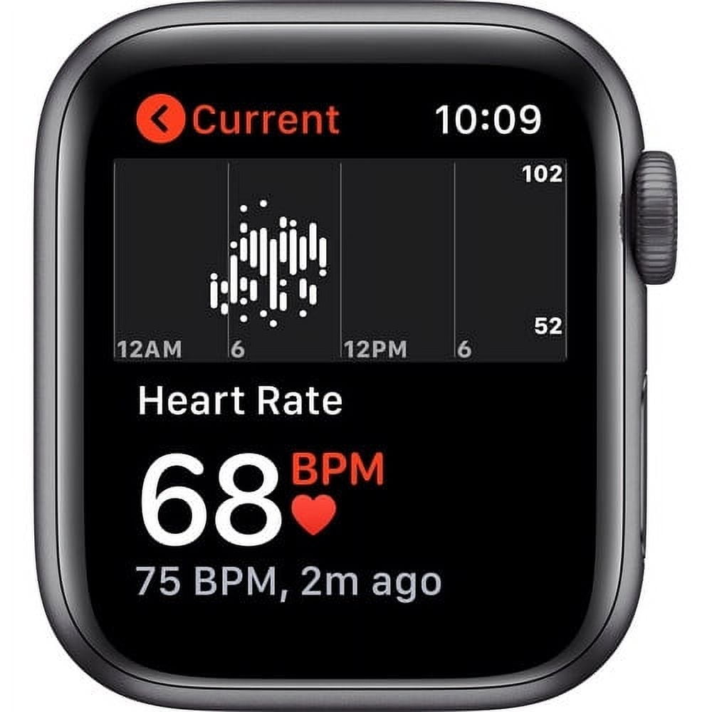 Restored Apple Watch SE 40mm Aluminum - Black Sport Band MYDP2LL/A - Space Gray (Refurbished)