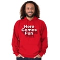 thumbnail image 5 of Here Comes Fun Energetic Hoodie Sweatshirt Women Men Brisco Brands X, 5 of 6