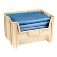 thumbnail image 3 of Hudson Exchange 20" x 15" x 12.5" (3 Pack) Plastic Giant Stackable Hopper Bin Container, Tan, 3 of 3