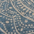 thumbnail image 4 of Mainstays Global Medallion Blue Polypropylene Outdoor Area Rug, 6'6"x9'6", 4 of 9