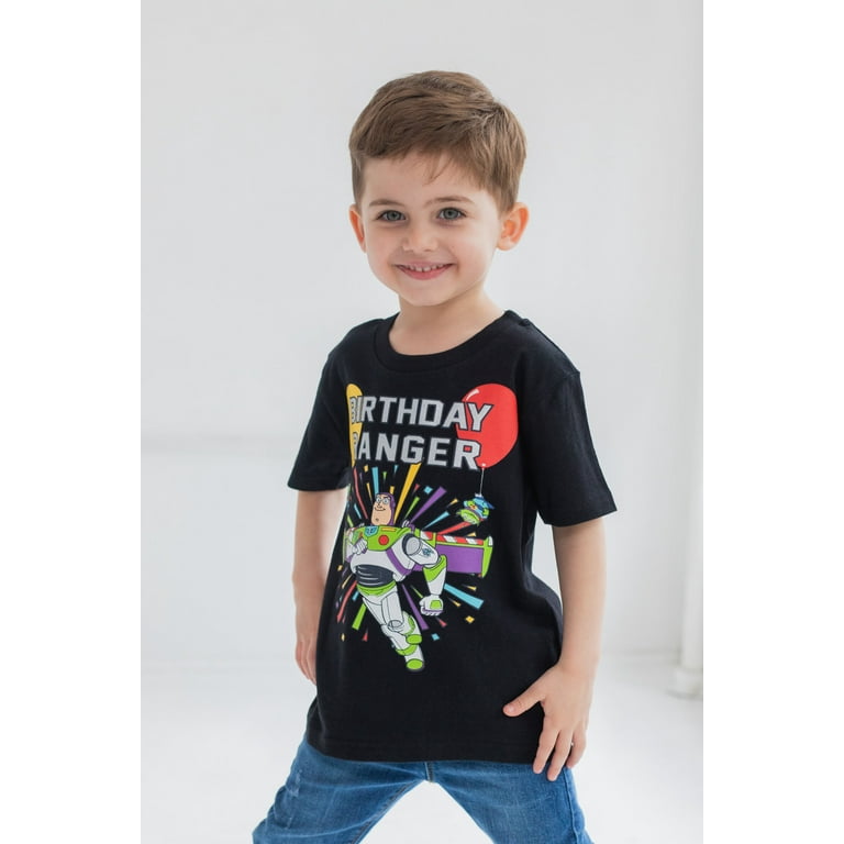 Disney Pixar Toy Story Buzz Lightyear Birthday Little Boys T Shirt