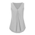 thumbnail image 3 of Tbopshirt Tank tops for Women Clearance,Womens tops,Womens Solid Tank tops Sleeveless V-Neck Base Shirt Summer Casual Tees,T-shirt Vest Tee Blouse,Womens Fashion Summer Savings Deals, 3 of 5