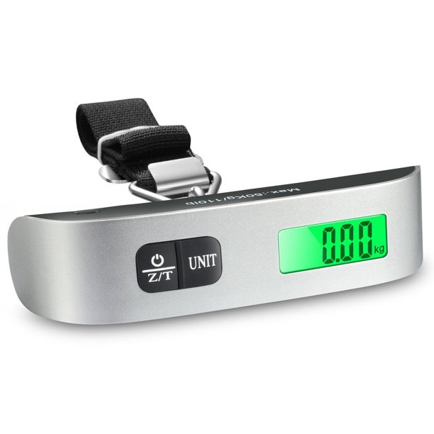 Fosmon Digital Luggage Scale, 110 LB Stainless Steel Hanging Handheld