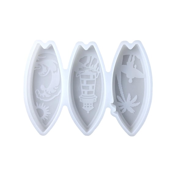 Surfboard Silicone Mould for Making Reusable Flexible Decorative Craft Supplies High Temperatures Resistant