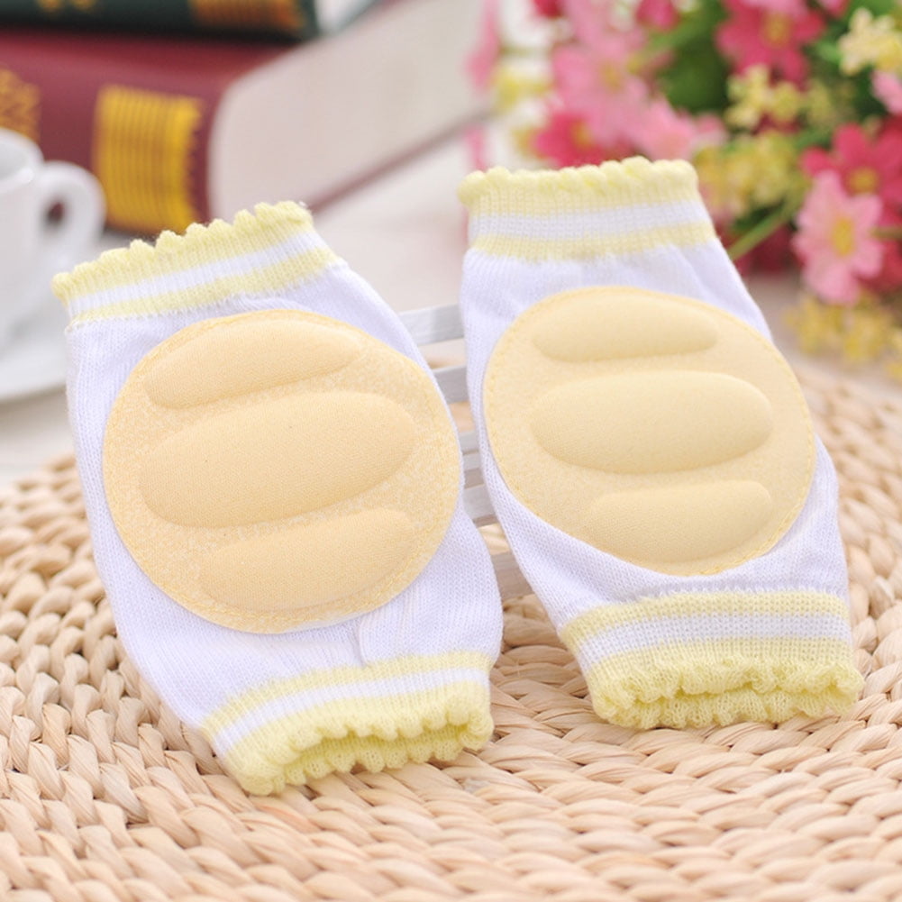 A Pair Kids Safety Crawling Elbow Cushion Pad Infants Toddlers Baby Knee Pads 
