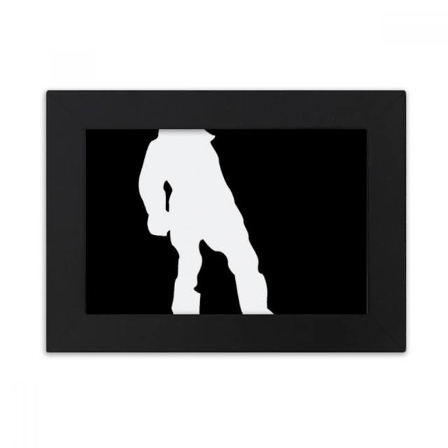 Skateboarding Sport Black Outline Pattern Desktop Photo Frame Ornaments Picture Art Painting