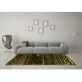thumbnail image 3 of Ahgly Company Indoor Rectangle Abstract Yellow Modern Area Rugs, 5' x 8', 3 of 4