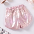 thumbnail image 4 of Girls Summer Shorts Playful Athletic with Elastic Waist for Toddlers and Kids Pink 2 Years-3 Years, 4 of 7