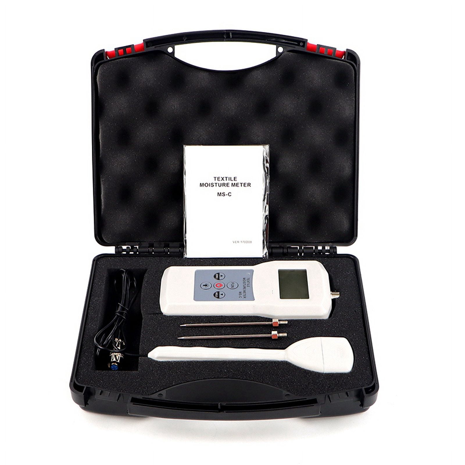 Yarn Moisture Meter Wool Silk Woollen Textile Materials Humidity Tester LCD Digital Display Cotton Hygrometer