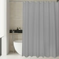 thumbnail image 2 of Vggrvlo 15 & Under Stall Fabric Shower Curtain with 12 Hooks Premium PEVA Washable Waterproof Bath Curtain for Bathroom Hotel 72"x78", 2 of 6