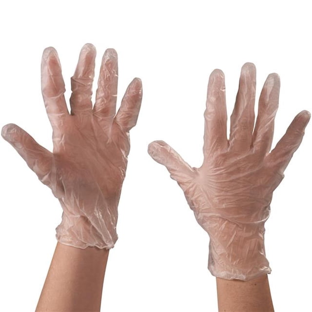 Clear Vinyl Gloves - 3 Mil - Powder Free - Extra Large - Case of 100