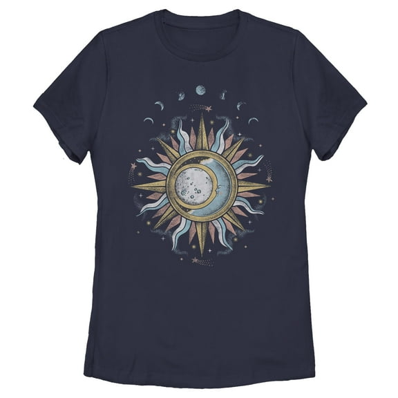 Women's Lost Gods Mystic Sun and Moon  Graphic T-Shirt