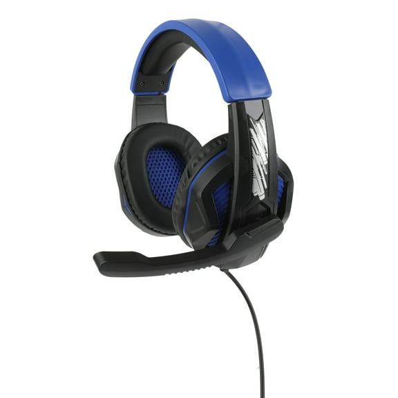 Nerf Over-Ear Gaming Headset with Microphone, Black & Blue