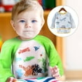 thumbnail image 5 of Monos para comer para niños, ropa inversa de manga larga impermeable para bebés, 5 of 5