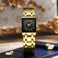 thumbnail image 5 of Analogue Wrist Watch Stainless Steel Mineral Glass Square Dials Watches for Women Men Couple Valentines Gift, 5 of 8