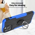 thumbnail image 4 of Nalacover Heavy Duty Bracket Case for iPhone 14 Pro, Dual-Layers Rugged PC Soft Silicone Shockproof Lens Protection Case with Rotated Ring Holder Kickstand Magnetic Non-Slip Cover,Black, 4 of 13