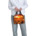 thumbnail image 6 of Honeii Sunset Golden Sunflower Field Print Lunch Bag Women, Lunch Box Lunch Bag for Women Adult Men, Small Leakproof Cute Lunch Tote Large Capacity Reusable, 6 of 8