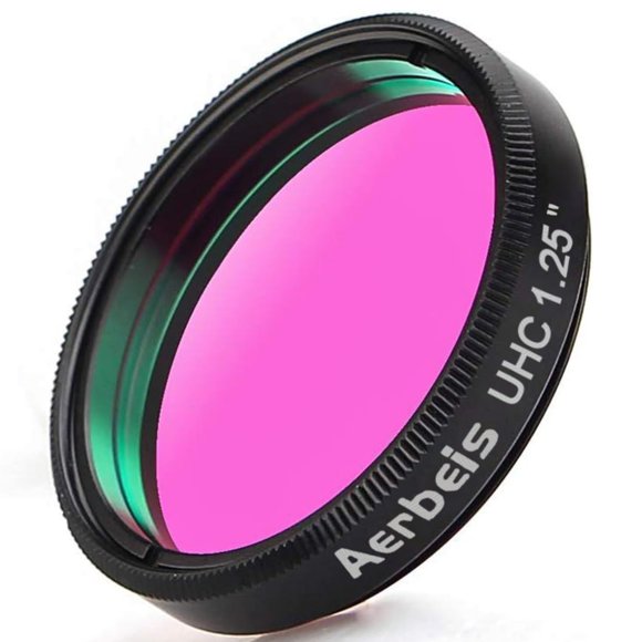Filtro telescópico Aerbeis UHC de 1,25 pulgadas para astrofotografía