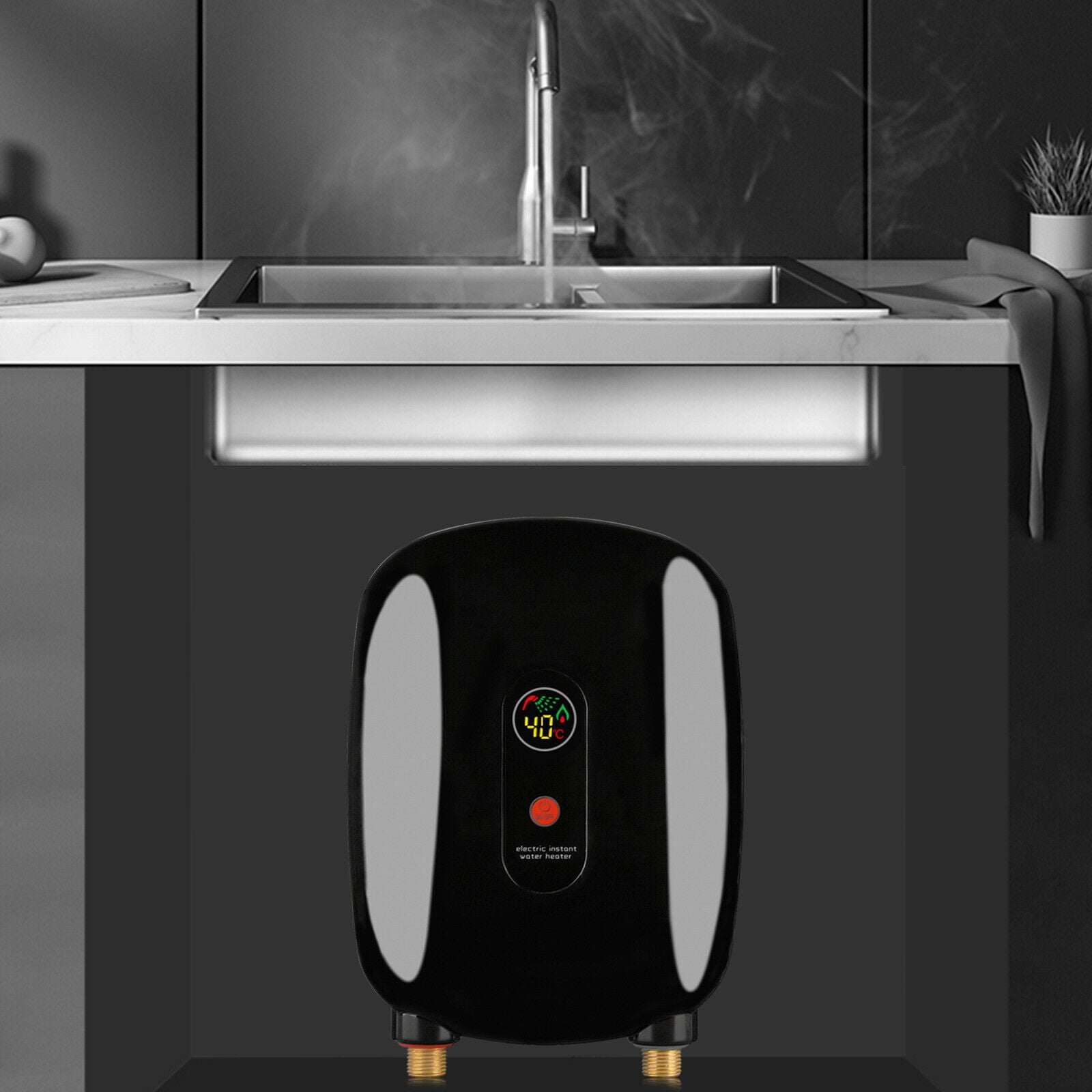 3000W Instant Hot Water Heater Electric Tankless On Demand House Shower Sink