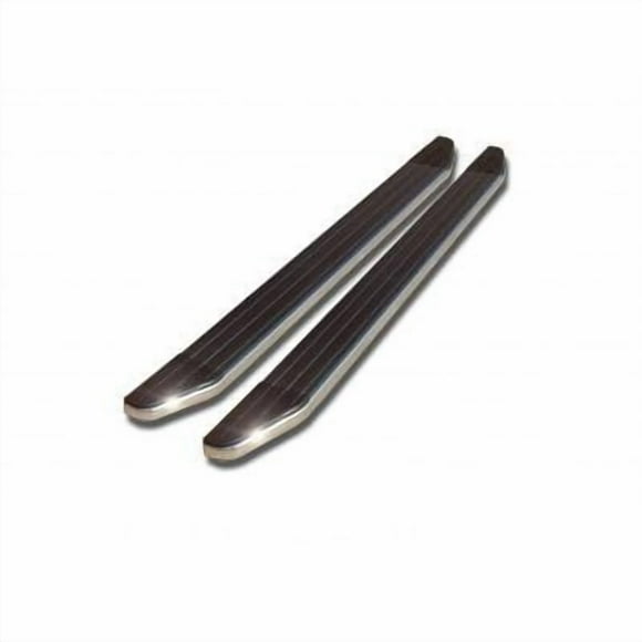 Fits 2014-2021 Toyota Highlander Black Horse Offroad Running Board PR-TYHG-BC-14 Premium; Black Aluminum/Chrome Stainless Steel Trim; Unlighted; Frame Mount; With Mounting Hardware