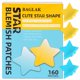 thumbnail image 1 of BAGLAK Parche/pegatinas para espinillas en forma de estrella para cubrir imperfecciones faciales -160 parches - Puntos hidrocoloides amarillos y azules, 1 of 5