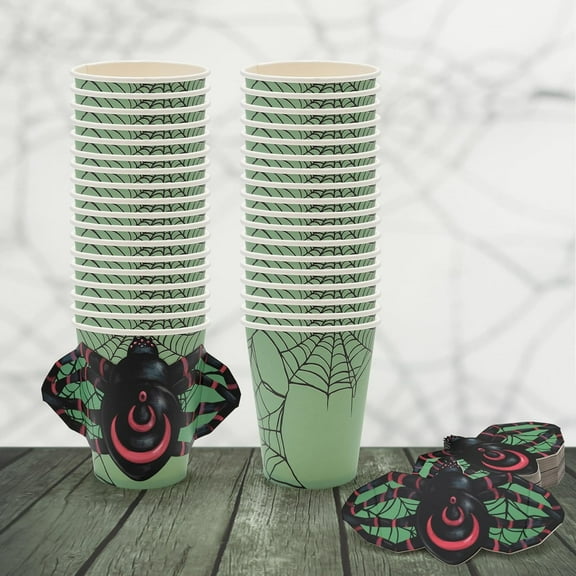Cheerland Halloween Disposable Paper Cups, 9 Fl Oz, 36 Count, 1 Pack
