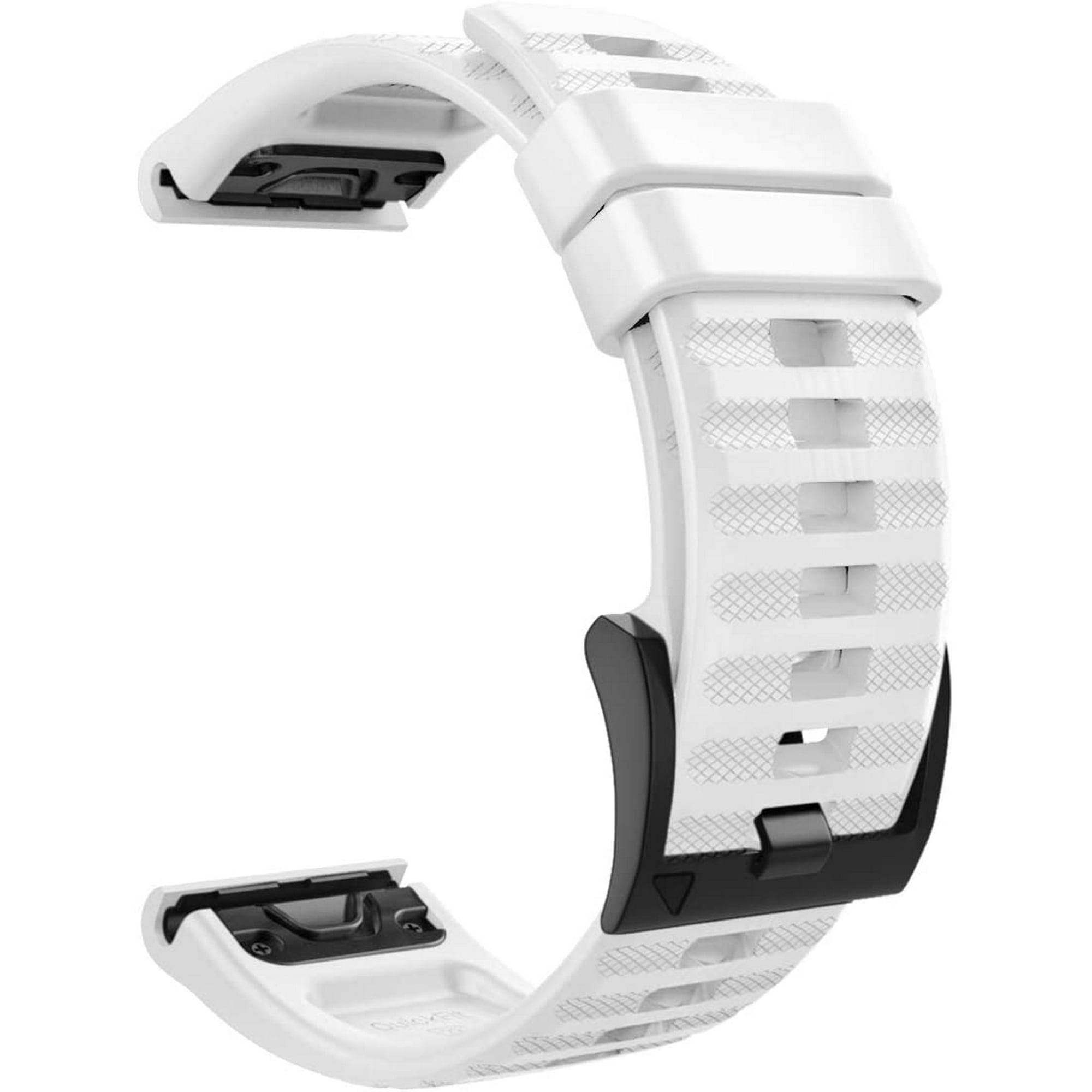 22mm Width Band Compatible with Garmin Fenix 6 6 Pro 5 5 Plus Forerunner 935 Forerunner 945 Approach S60 Quatix 6 Instinct Soft Silicone Adjustable Replacement Watch Strap White Walmart