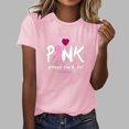 thumbnail image 1 of Fiudx Ofertas de La Semana Camisetas de Manga Corta con Cuello Redondo y Estampado de Moda de Verano para Mujer, 1 of 4