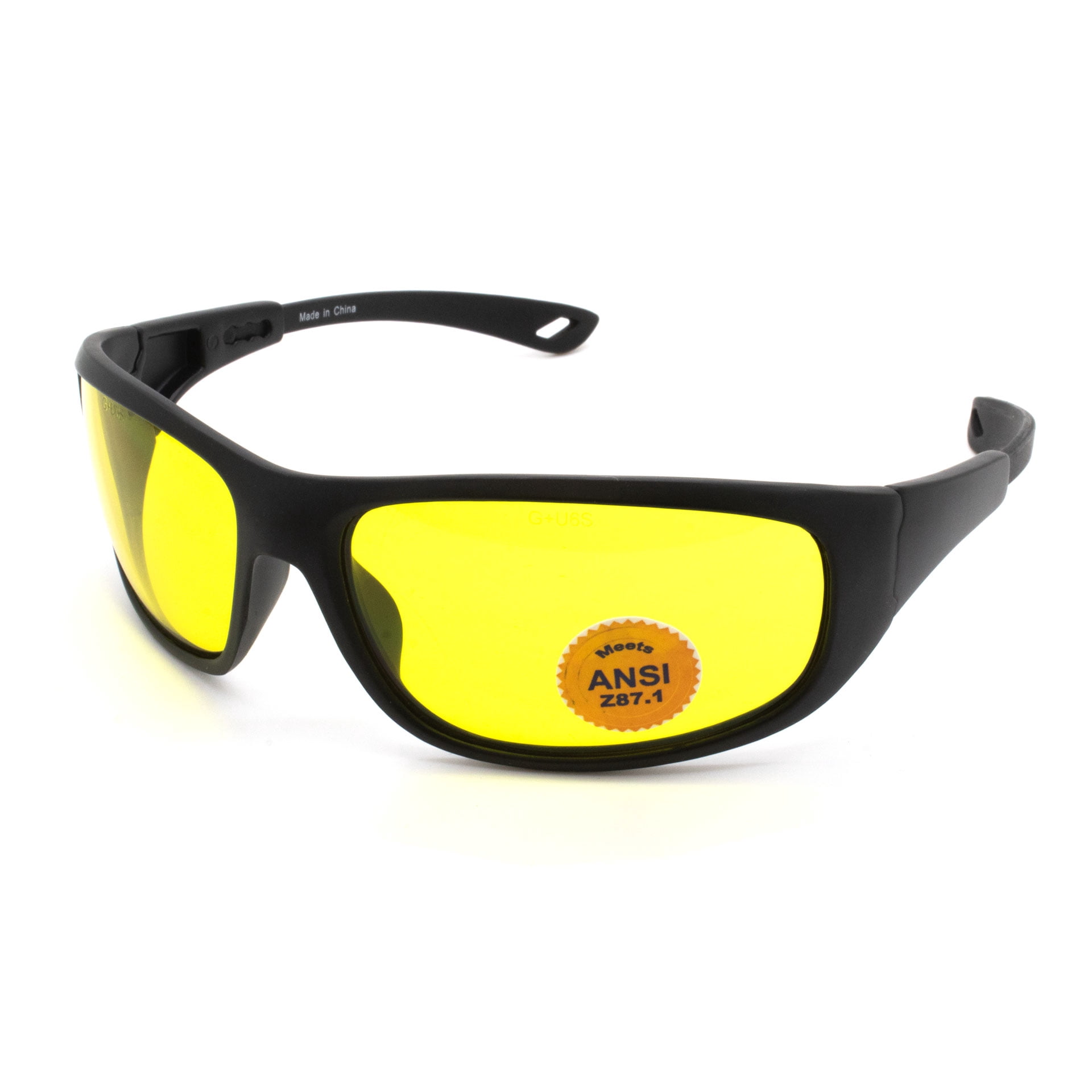 Safety Vu Full Rim Safety Glasses with Yellow PC Lens