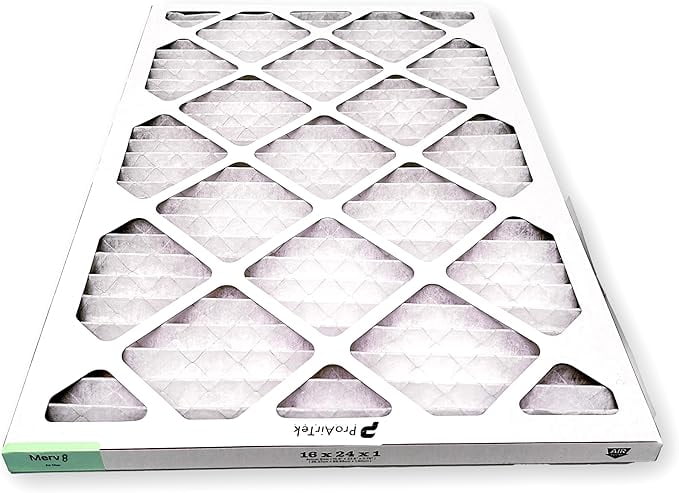 ProAirTek 16x24x1 MERV 8 Air Filter, Pack of 2 – High-Performance HVAC Furnace Filters for Clean Home Air, Enhanced Airflow & Efficiency