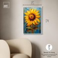 thumbnail image 5 of Impressionist Sunflower Canvas Sunflower Art Prints by Art Remedy, White Frame, 16" x 24", 5 of 7