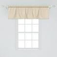 thumbnail image 2 of Ambesonne Geometric Window Valance, Blue White Striped, 42" x 18", Orange White Cadet Blue, 2 of 3