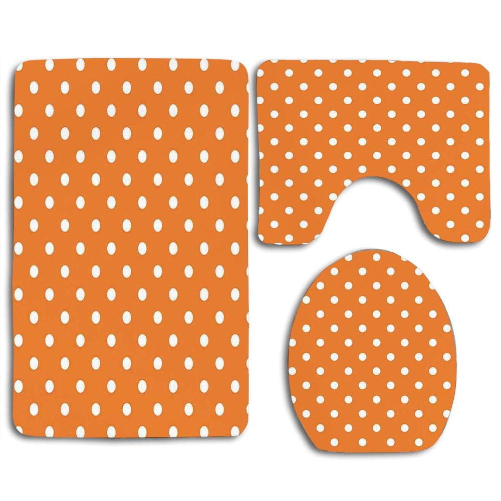 GOHAO Burnt Orange Vintage Old Polka Style Dotted Graphic Trendy Retro