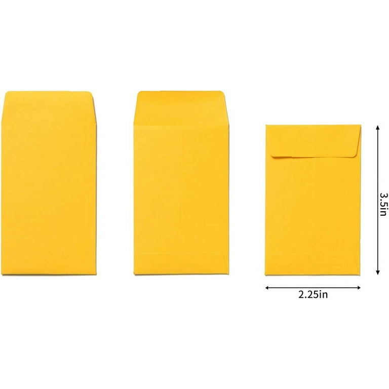 200 Pieces Colorful Small Coin Envelopes Self-Adhesive Seed Envelopes Mini  Parts Small Items Storage Packets Envelopes for Garden, Office or Wedding  Gift (2.25×3.5 inch) 
