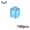 1x1-Clear Blue, variant on Transparent Thick Building Blocks 1x1 1x2 2x2 2x4 Dots Clear Brick Figures Educational Creative Toy for Kid Compatible Brand