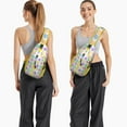 thumbnail image 6 of Chic Artistic Sling Bag for Women and Men, Rainbow Abstract Crossbody Backpack with Anti-theft Design and Multiple Compartments for Everyday Travel, 6 of 6