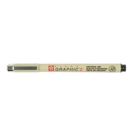 UPC: 0084511366190 | Sakura Pigma Graphic Pen  2 mm . Black
