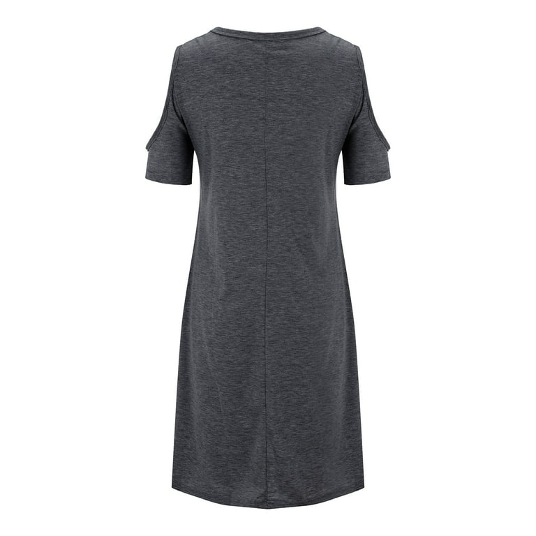 Dark Gray store Twist Knot T-Shirt Dress