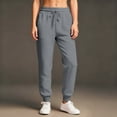 thumbnail image 4 of Joggers for Women High Waisted Drawstring Sweatpants Trendy Joggers with Pockets Workout Athletic Sweat Pants 2026 Dark Gray S, 4 of 4
