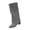 Gray, variant on LRGSHF Knee High Boots for Women, Buckle Decor Wide Calf Shoes,Side Zipper Block Heel Pointed Toe Faux Leather Tall Boots Fall Winter Casual Daily Footwear