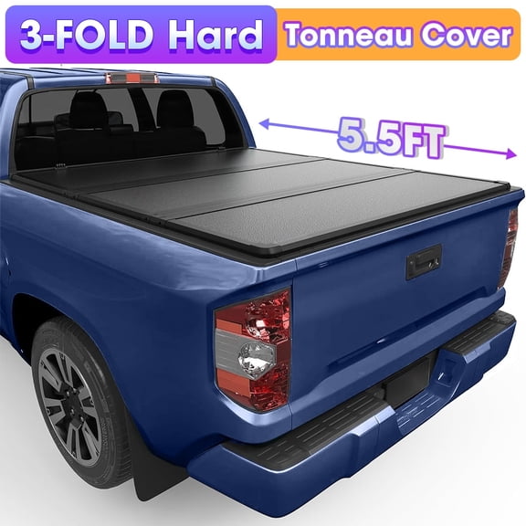 5.5ft Hard Truck Tonneau Cover for 2022-2026 Toyota Tundra Short Black Bed