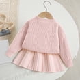 thumbnail image 6 of Caqnni 3-4 Years Toddler Baby Girls Fall Winter Clothes Long Sleeved Pullover Shirt + Pants 2 Pcs Casual Dailywear & Loungewear Outfits Set For Kids A120-Red, 6 of 6